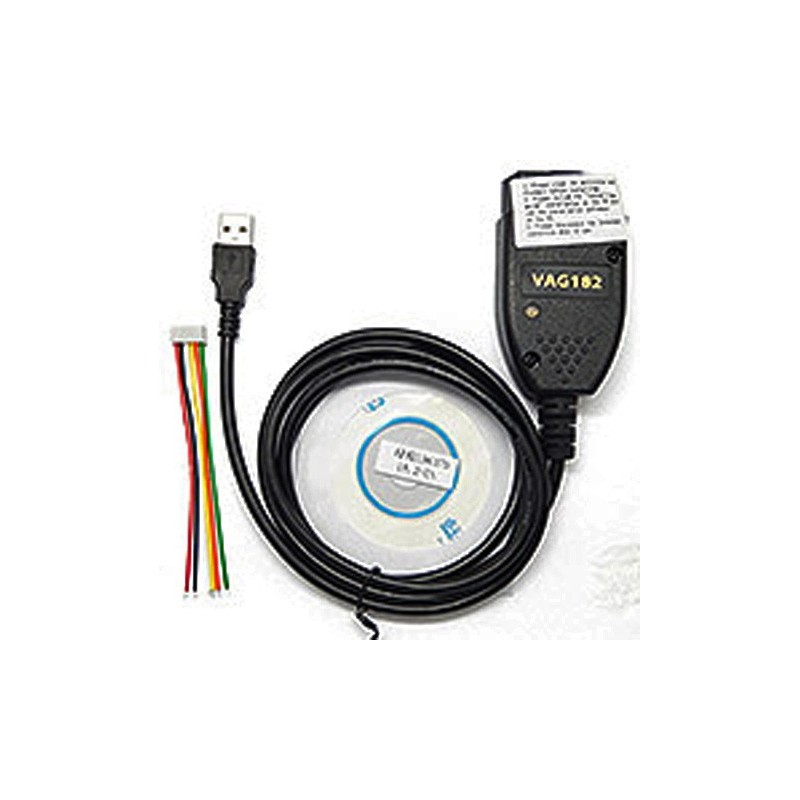 OBD2 USB Cable VAGCOM VAG 182 Auto Scanner Scan Tool for Audi VW Seat Black
