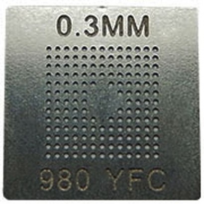 980 YFC Stencil šablonas