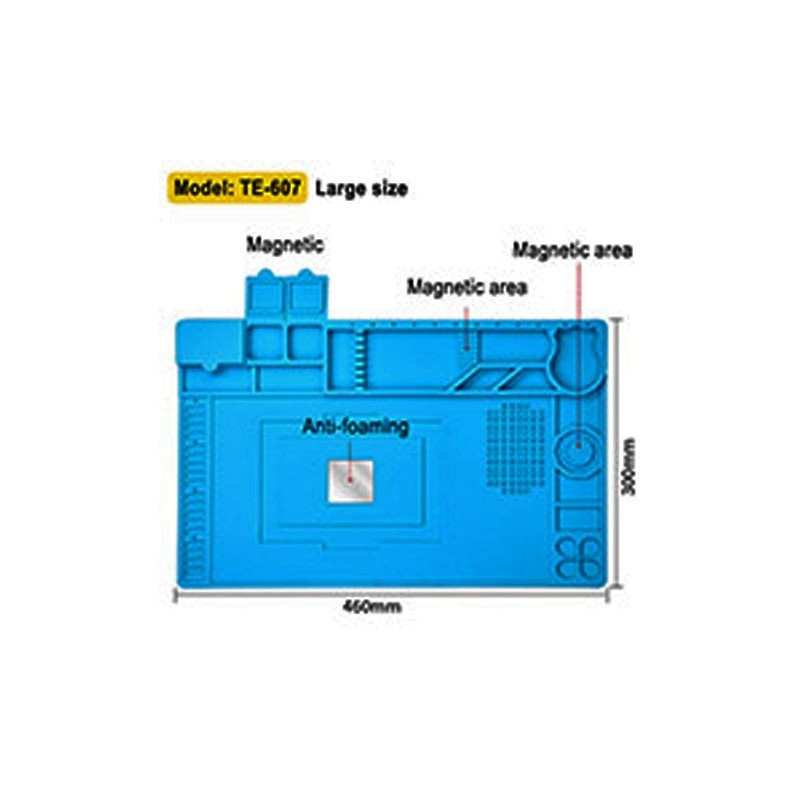 Silicone Heat Mat Repair Insulation Kit Mobile Computer Tablets Phones Fix  Pad 3423cm